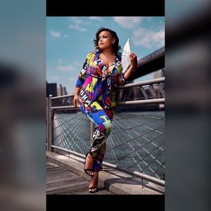 Two-Piece Fashion Print Outfit